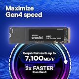 Crucial P310 1TB NVMe PCIe Gen4 M.2 2280 SSD CT1000P310SSD801 view 2