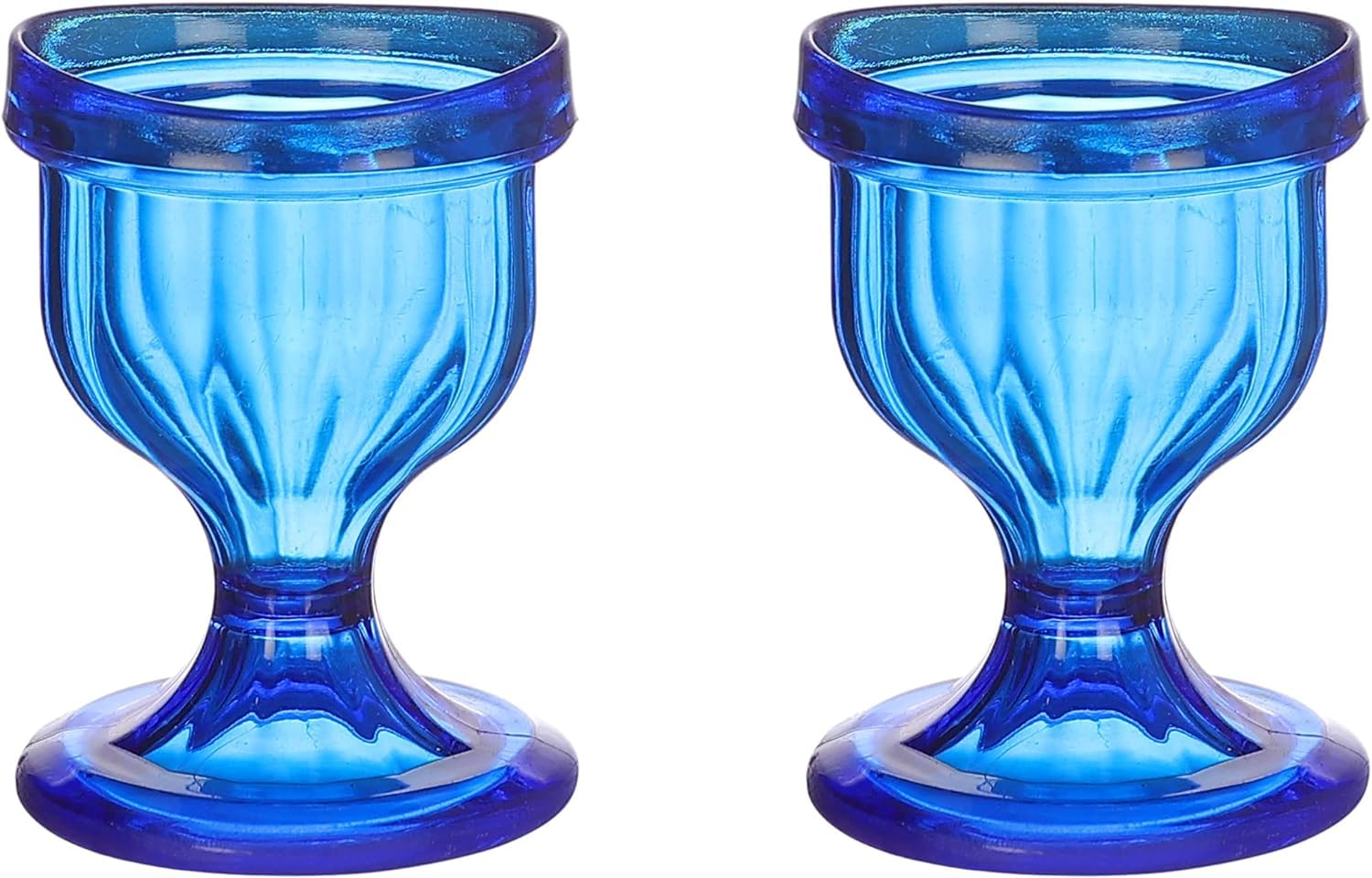Eye Wash Cup Set of 2(Blue) – Reusable Plastic Eye Rinse Cups for Daily Eye Cleaning, Dryness & Redness Relief