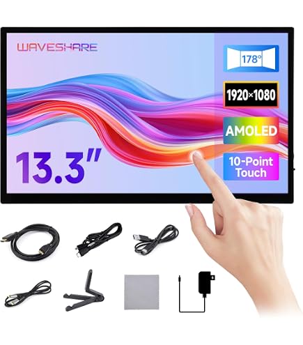 Amazon.com: Waveshare 13.3inch FHD AMOLED Touch Display, Supports