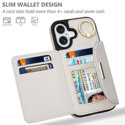 Keallce Case for iPhone 16 Wallet Case, Flip
