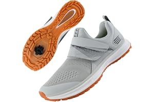 liekick Men's Cycling Shoes Compatible with 2-Bolt SPD Cleats, Comfortable Walkable Road Bike Shoes for Indoor & Outdoor Cycl