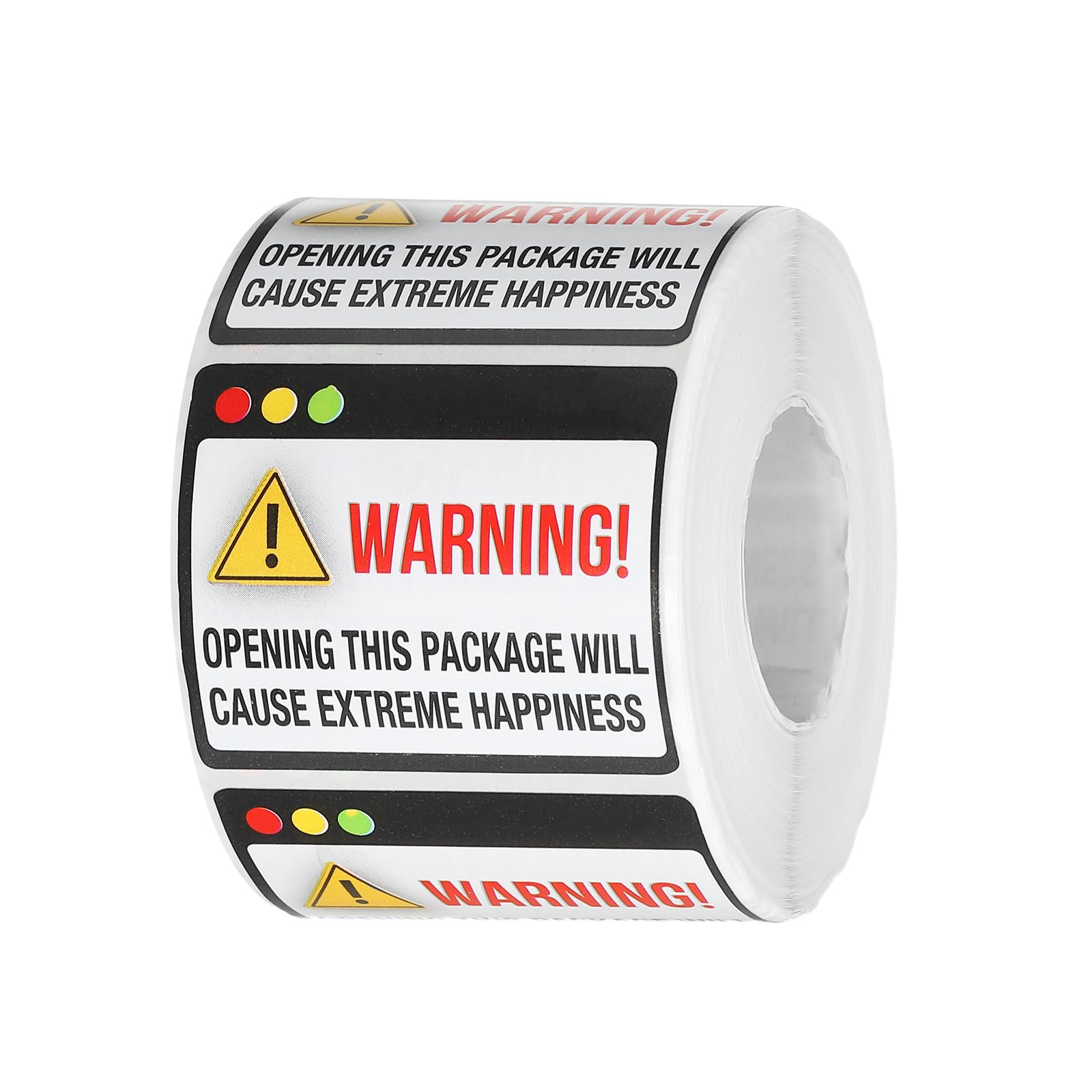 PATIKIL Warning Opening This Package Sign, 500 Pack Shipping Stickers Packaging Stickers