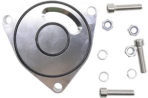 NATURE BOUNDARY Blow Off Valve Plate BOV Spacer Adapter Compatible with Honda Civic 1.5T Coupe 2015-2021 (Silver)