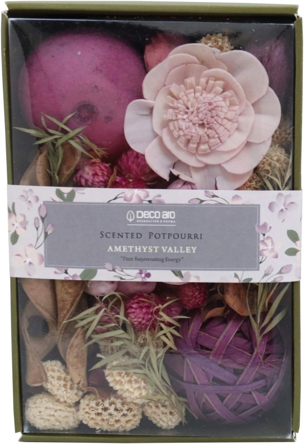 Deco aro Lavender Fragrance Potpourri - 200 Grams, Natural Dried