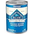 Blue Buffalo Homestyle Recipe Adult Wet Dog Food, Made with Natural Ingredients, Chicken Dinner With Garden Vegetables, 12.5-oz Can (Pack of 12)