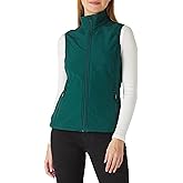 Outdoor Ventures Women's Lightweight Softshell Vest Windproof Fleece Lined Zip Up Sleeveless Jacket for Running Hiking Golf