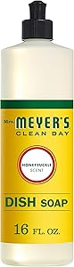 MRS. MEYER'S CLEAN DAY Liquid Dishwashing Soap, Honeysuckle, 16 oz 1 pack