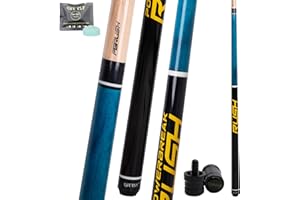 CUEELF Heavy Hitter Jump Break Pool Cue 20oz 21oz 22oz 23oz 3-Piece Pool Stick Extra Hard Bakelite Tip for Explosive Breaks and Effortless Jumps