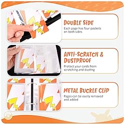 Card Binder 4-Pockets, 400 Pockets Card Holder with