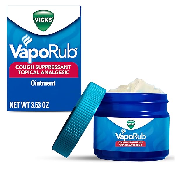 VICKS VAPORUB ORIGINAL COUGH SUPPRESSANT TOPICAL ANALGESIC OINTMENT...