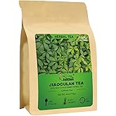 FullChea - Premium Gynostemma Tea Jiaogulan Loose Leaf Tea Herbal Tea - Non-GMO, Sulfur-free, Caffeine-free - Enhance Immunity - 4oz/114g