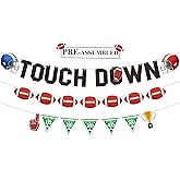 KatchOn, Pre-Strung, Touchdown Banner - 10 Feet, 3 Strings | Football Banner for Football Party Decorations