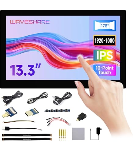 Amazon.com: waveshare 13.3inch High Resolution HDMI Capacitive