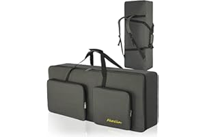 AKOZLIN 61 Key Keyboard Bag Portable Durable Electric Piano Padded Case Gig Bag Universal Waterproof Oxford Thicken Gig Bag w