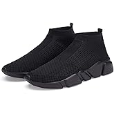 Casbeam Men's Running Knit Comfortable Lightweight Breathable Casual Sports Shoes Fashion Sneakers Slip-On Walking Shoes