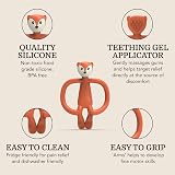 Matchstick Monkey Teether Gel Applicator Fudge Fox 11 cm Antimicrobial BPA Free view 7