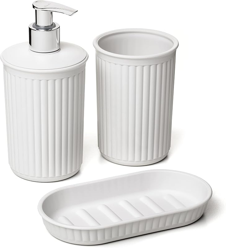 Ensemble 3 Pièces Comptoir Salle Bain (Gobelet +, sans BPA