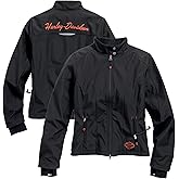 Harley-Davidson Women's Heated Soft Shell w/Battery Riding Jacket, Black 98560-15VW