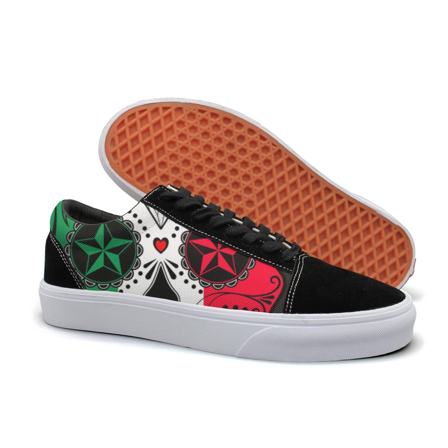 shoes with italian flag