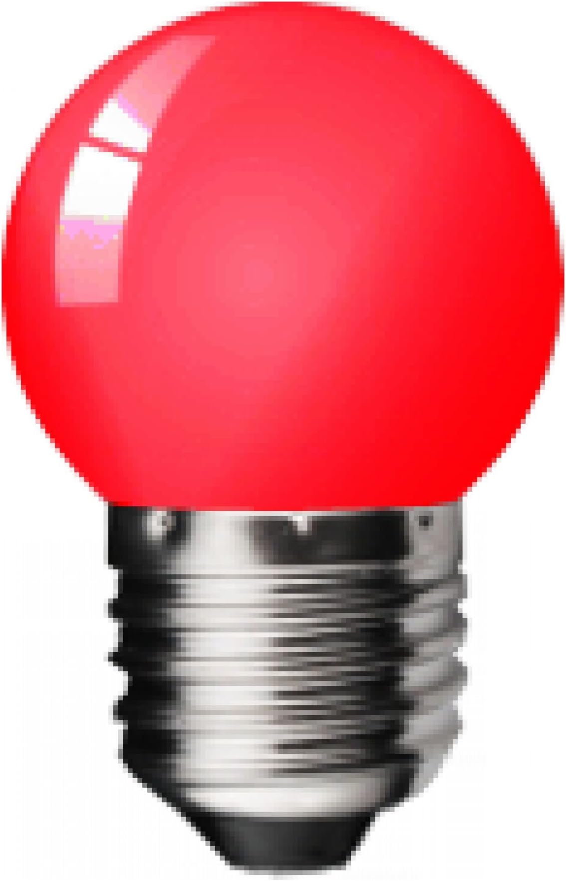 KOSNIC LED GOLF BALL 1W RED ENERGY SAVING LED LIGHTING E27/ES/EDISON CAP 1W=10W LIGHT OUTPUT NIGHTLIGHT OR DECORATION LIGHTING