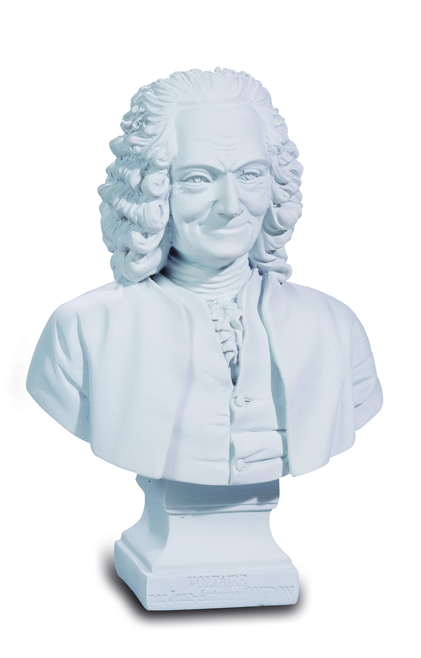 Katerina Prestige Reproduction Bust of Voltaire 12.5/9/4 cm White