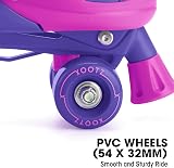 Xootz Kids Quad Skates Beginner Adjustable Purple Sizes 9-12 view 5