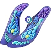 Acupressure Insoles for Men and Women: Magnetic Massage Insoles with Acupoint Therapy, Shock Absorption, Non-Slip, Feet Comfort Support (Blue, M(Men 7.5-9/Women 8.5-10))