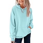 LessonZoo Toddlers' and Girl's Hoodies Lightweight Oversized Long Sleeve Hooded Sweatshirt Casual Pullover Tops with Pockets