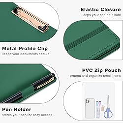 Eyrozill Professional Leather Binder Portfolio with