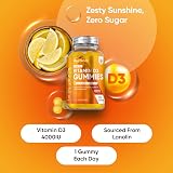 WeightWorld Vitamin D3 Gummies 4000IU 120 Veg Gluten Free Lemon view 2