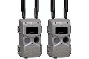 Cuddeback Tracks Black Flash (2 Pack) LTC-3A LTE Cellular Trail Camera with App Control, Fast ¼ Sec Trigger, Dual SIM, No Glo