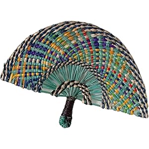 Artisanal Grass Fan Hand-Woven Straw Fan Outdoor Cooling for Beach Parties and Wedding Decoration Fashionable Gift