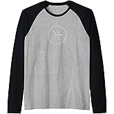 Pisces Zodiac Star Sign Constellation Horoscope Symbol Raglan Baseball Tee