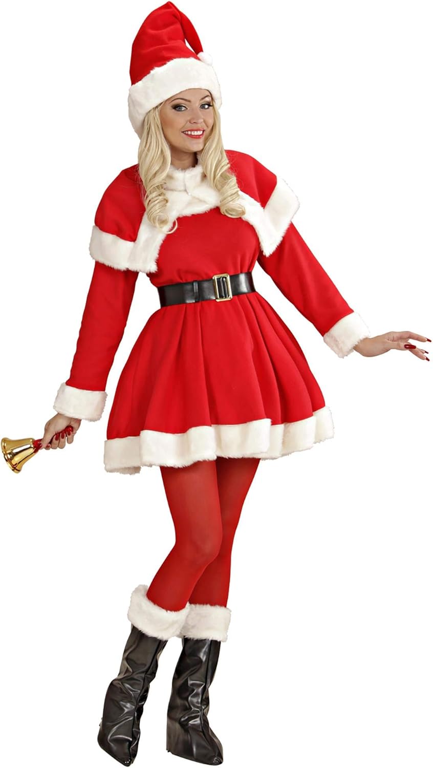 Immagini Di Natale Babbo Natale.Costume Babbo Natale Donna Babba Super Lusso Mamma Amazon It Giochi E Giocattoli