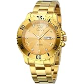 OPK Watches for Men Luxury Dress Men's Watch Stainless Steel Analog Quartz WirstWatch Diamond Waterproof with Day-Date Calendar