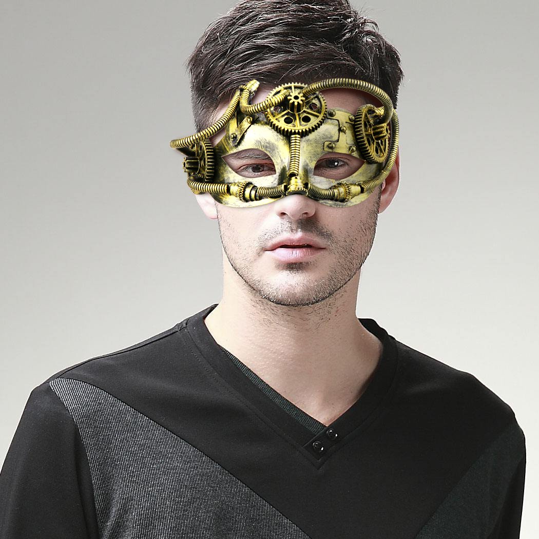 Maschera Carnevale Uomo Maschera Nera Da Adulto Per Carnevale E