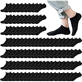 12-30 Pairs Low Cut Ankle Socks for Men Thin Breathable Casual No Show Athletic Socks Bulk