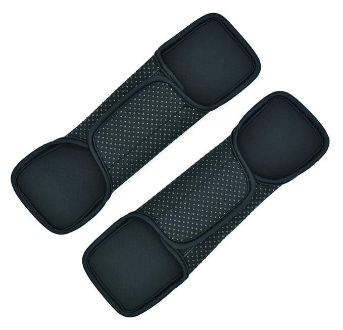 Kammty 2 Pack Black Neoprene Multipurpose Comfort Waist Belt Shoulder