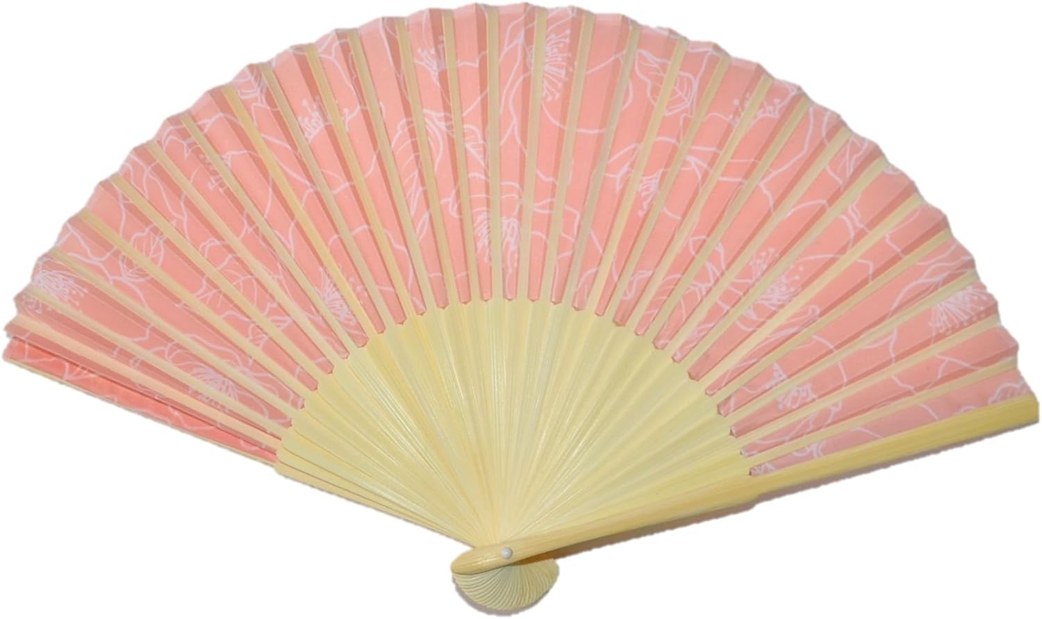 Amazon Co Jp 花柄 シルク 扇子 女性 かわいい 暑さ対策 フラワー カラフル 扇子袋付 オレンジ ホーム キッチン