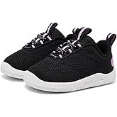 MORENDL Toddler Slip On Sneakers Baby Walking Shoes Non-Slip Breathable Unisex Pink Mesh Lace-Up Athletic Sneakers Infant Running Shoes