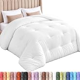 Utopia Bedding Queen Duvet Insert, White, Comforter, 88 x 88 Inches | Breathable All Season Comforter, Down Alternative, Ever