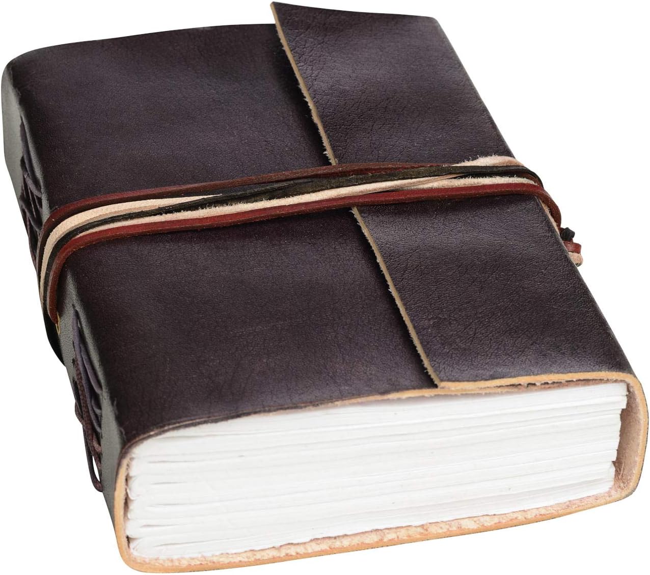 Handmade 3-String Black Leather Journal - Image 3