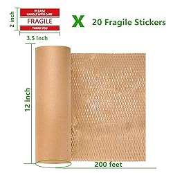 Honeycomb Packing Paper,12" W x 200' L Bubble