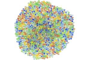 KOLTOSE BY MASH Bulk Marbles – 1000 Cats Eyes Marbles, Small 5/8” Glass Marbles Game, Toy Marbles Set with Red, Blue, Yellow, and Green Cat Eyed Marbles, Bag of Marbles Bulk Slingshot Ammo, Classic Children’s Game