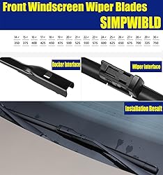 3 Factory Wiper blades Replacement For 2018-2022
