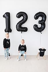 13 Balloon Number, Black Number 13th 31th Birthday