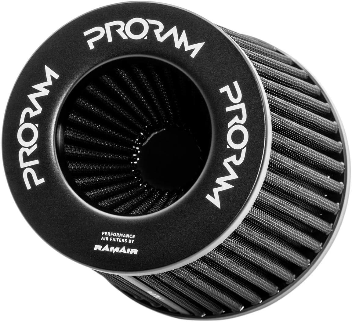 Ramair Filters Performance PRORAM Universal Intake Induction Cone Air Filter - 150mm Base With Reducing Rings, BLACK - Image 3