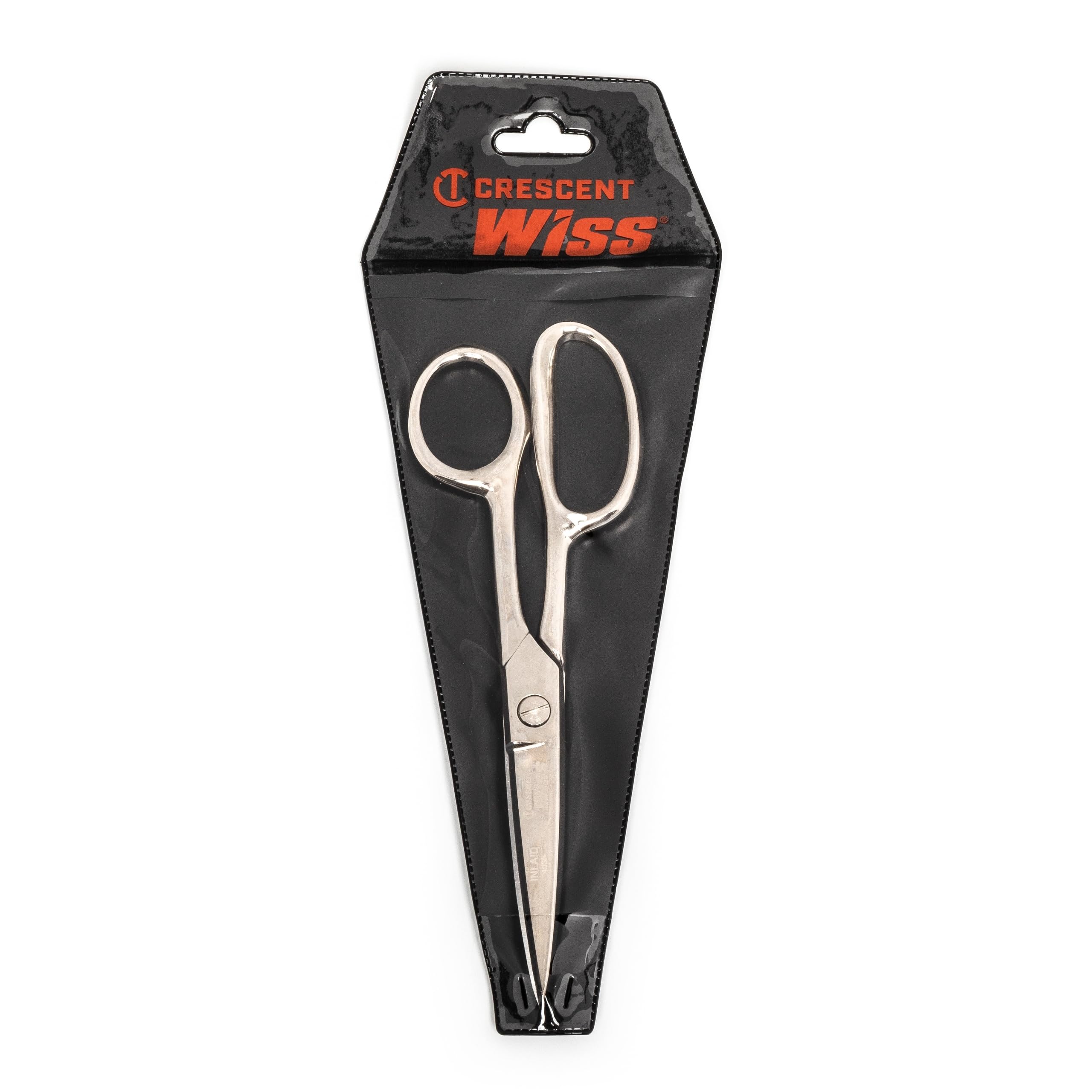 Crescent Wiss Wiss 1DSN 206mm/8.125 Inch Steel Industrial Inlaid Shear, Ring Handle,Silver