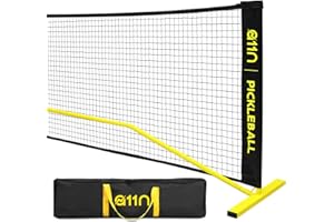A11N SPORTS Portable Pickleball Net System, Regulation Size with Metal Frame and PE Net, Includes Carrying Bag