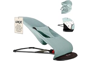 UKJE Protective Cover Compatible with Babybjorn Bouncers, Baby Bouncer Cover, Compatible Cover Over The Baby Bjorn Bouncer, Baby Bouncer Cozy, Soft & Stylish Cover, Handmade in Europe - Jade Waffle